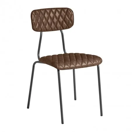 Bruno Leather Dining Chair Smithers Retro Furniture £202.00 product_features