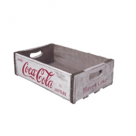White Coca Cola Wooden Crate This And That Smithers of Stamford £36.00 Store UK, US, EU, AE,BE,CA,DK,FR,DE,IE,IT,MT,NL,NO,ES,...