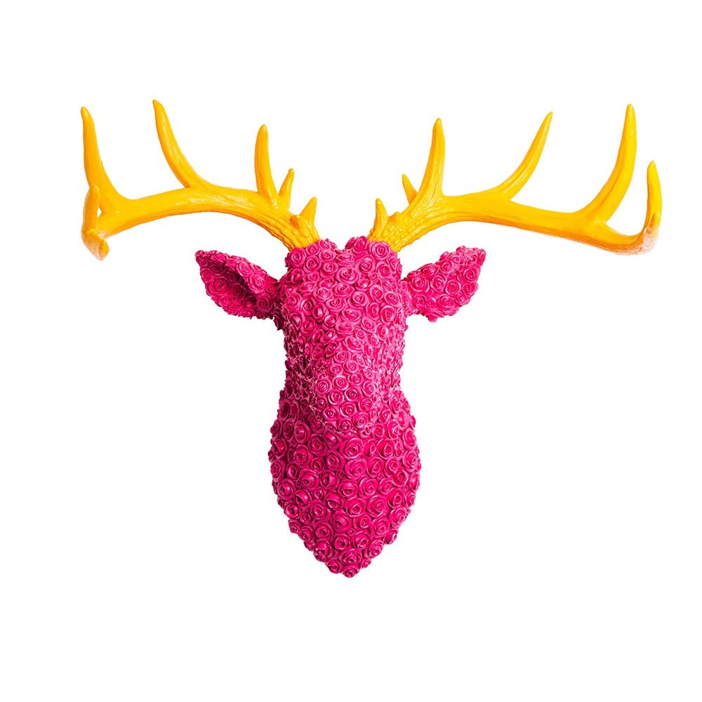 Pink Deer Head Retro Ornaments £193.00