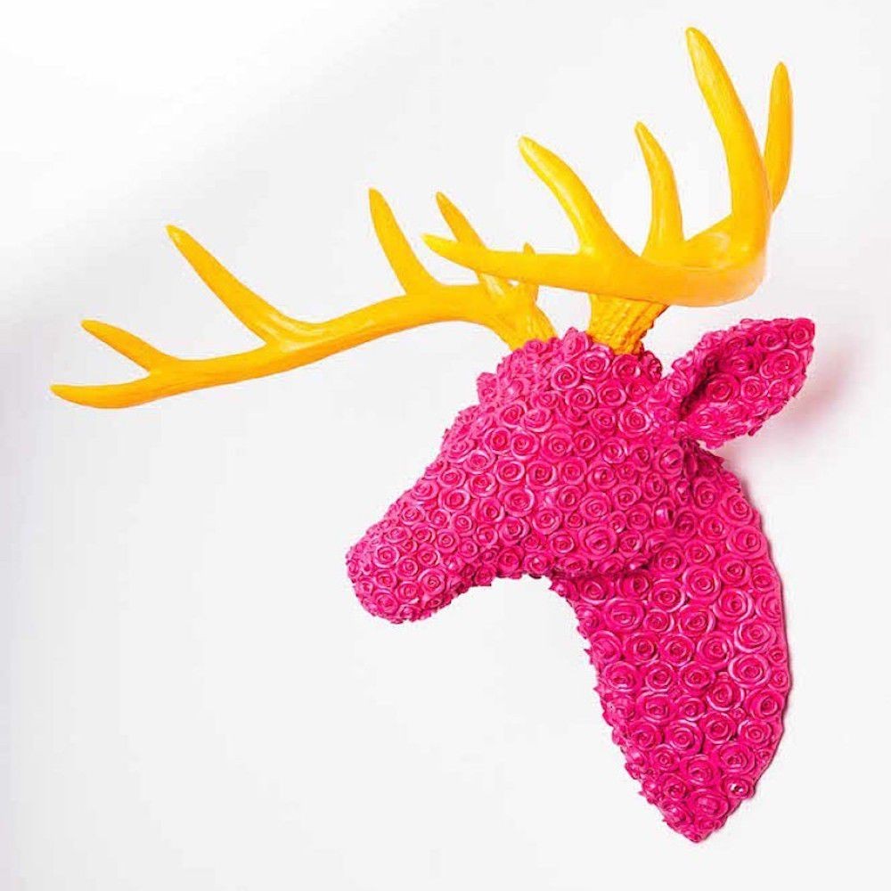 Pink Deer Head Retro Ornaments £193.00
