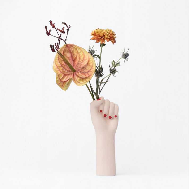 Girl Power Vase - Small White Retro Ornaments £43.00 Store UK, US, EU, AE,BE,CA,DK,FR,DE,IE,IT,MT,NL,NO,ES,SE
