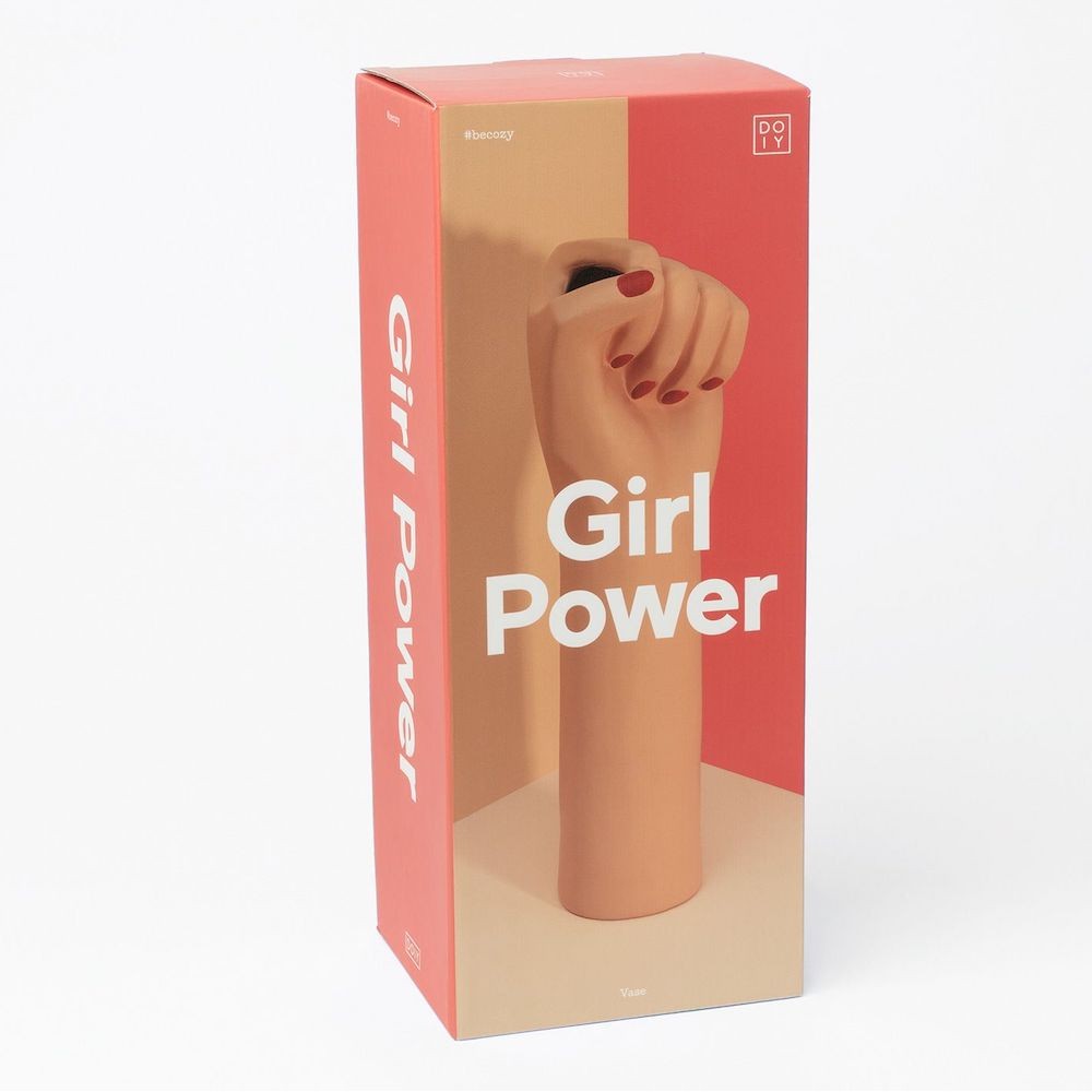 Girl Power Vase - Large Brown  Retro Ornaments £42.00      product_features