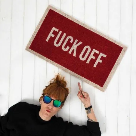 Fuck Off Door Mat - Red  Gifts £23.00      product_features