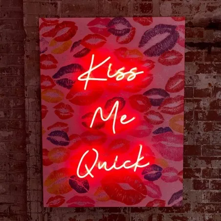 Kiss Me Quick Neon Sign  Your Custom Neon Sign & Neon Signs | Handmade in London by Smithers £330.50      product_features