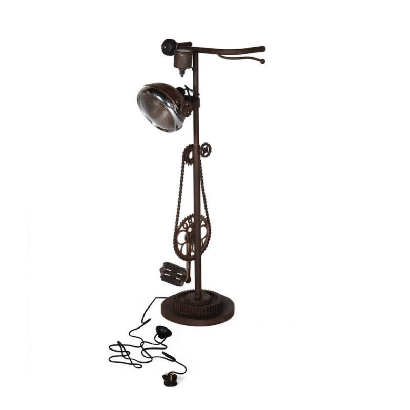 Upcycled Bike Lamp Retro Gifts Smithers of Stamford £300.00 Store UK, US, EU, AE,BE,CA,DK,FR,DE,IE,IT,MT,NL,NO,ES,SE