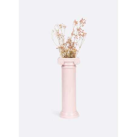 Greek Column Vase - Pink Retro Ornaments  £34.00 Store UK, US, EU, AE,BE,CA,DK,FR,DE,IE,IT,MT,NL,NO,ES,SE