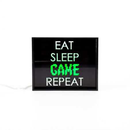 Eat Sleep Game Repeat Light Box Lighting Smithers of Stamford £13.95 Store UK, US, EU, AE,BE,CA,DK,FR,DE,IE,IT,MT,NL,NO,ES,SE