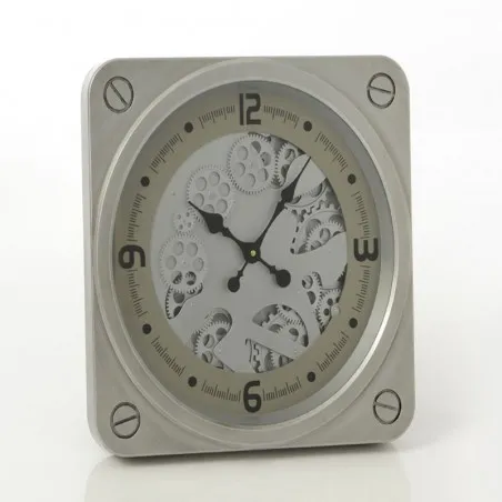 Silver Mechanical Wall Clock Smithers Designer Clocks £205.33 product_features