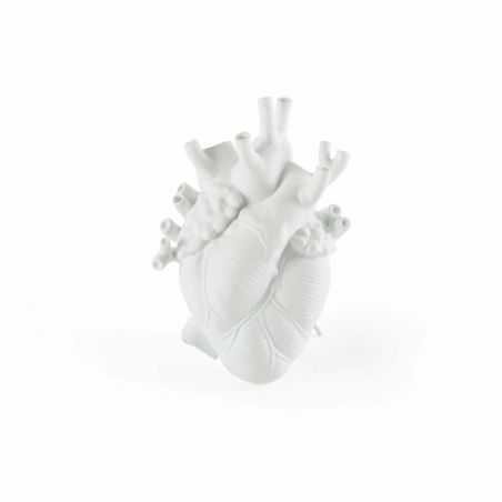 Seletti Love In Bloom Heart Vase - White Seletti £80.00 Store UK, US, EU, AE,BE,CA,DK,FR,DE,IE,IT,MT,NL,NO,ES,SE