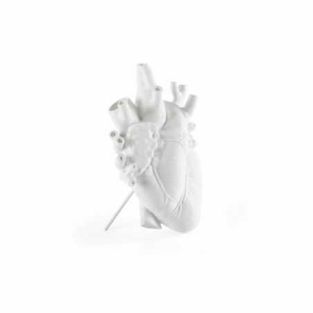 Seletti Love In Bloom Heart Vase - White Seletti £80.00 Store UK, US, EU, AE,BE,CA,DK,FR,DE,IE,IT,MT,NL,NO,ES,SE