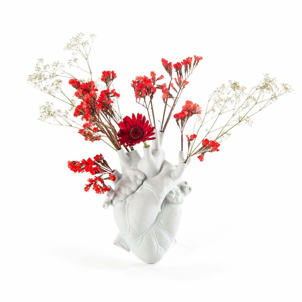 Seletti Love In Bloom Heart Vase - White Seletti £73.00 product_features