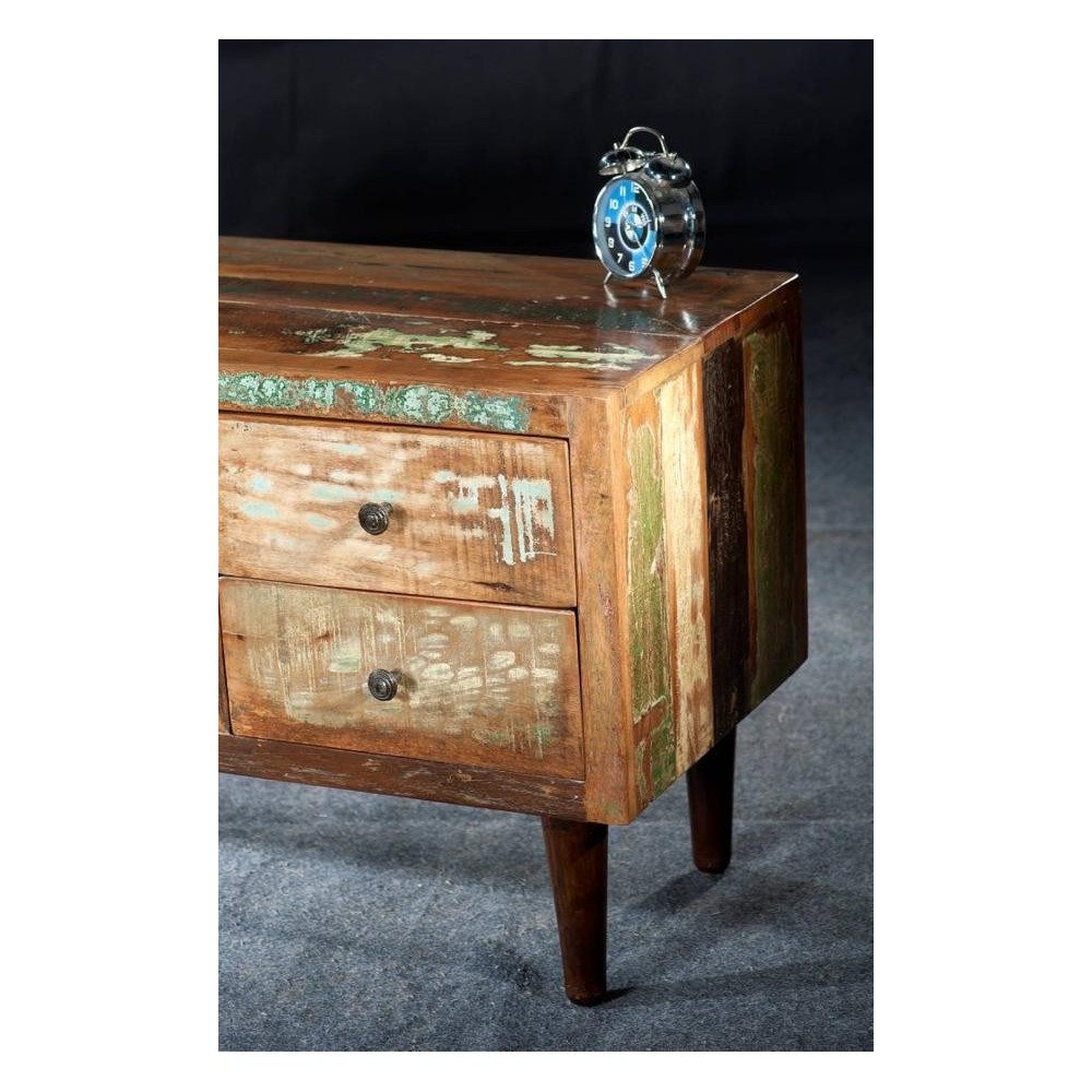 Mish Mash Reclaimed TV Cabinet Smithers Archives £800.00 Living Room Reclaimed Boat Wood Recycled Steel product_features