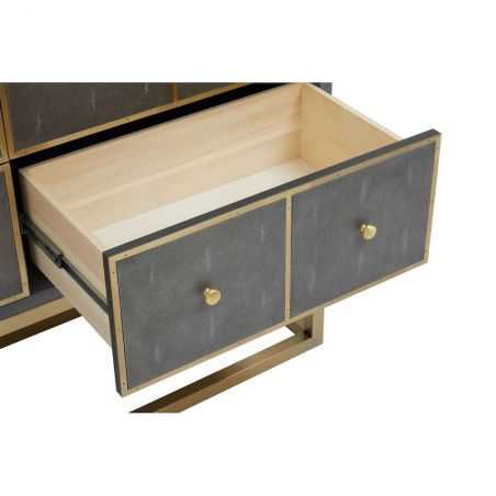 Shagreen 4 Drawer Console Table Console Tables  £1,500.00 Store UK, US, EU, AE,BE,CA,DK,FR,DE,IE,IT,MT,NL,NO,ES,SE