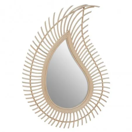 Rattan Teardrop Mirror Decorative Mirrors £120.00 product_features