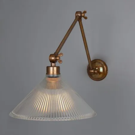 Industrial Poster Lamp Smithers Lighting £197.00 All Rooms Spun Brass product_features