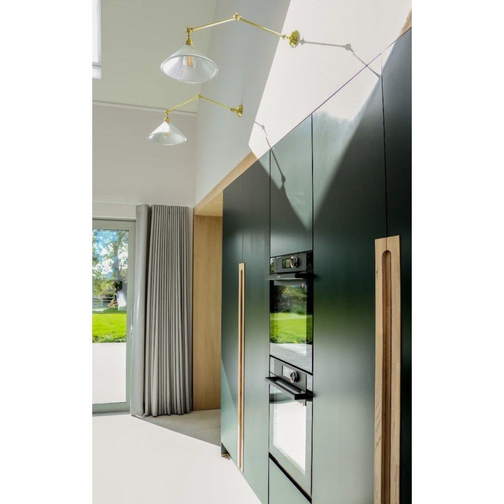 Industrial Poster Lamp Smithers Lighting £197.00 All Rooms Spun Brass product_features