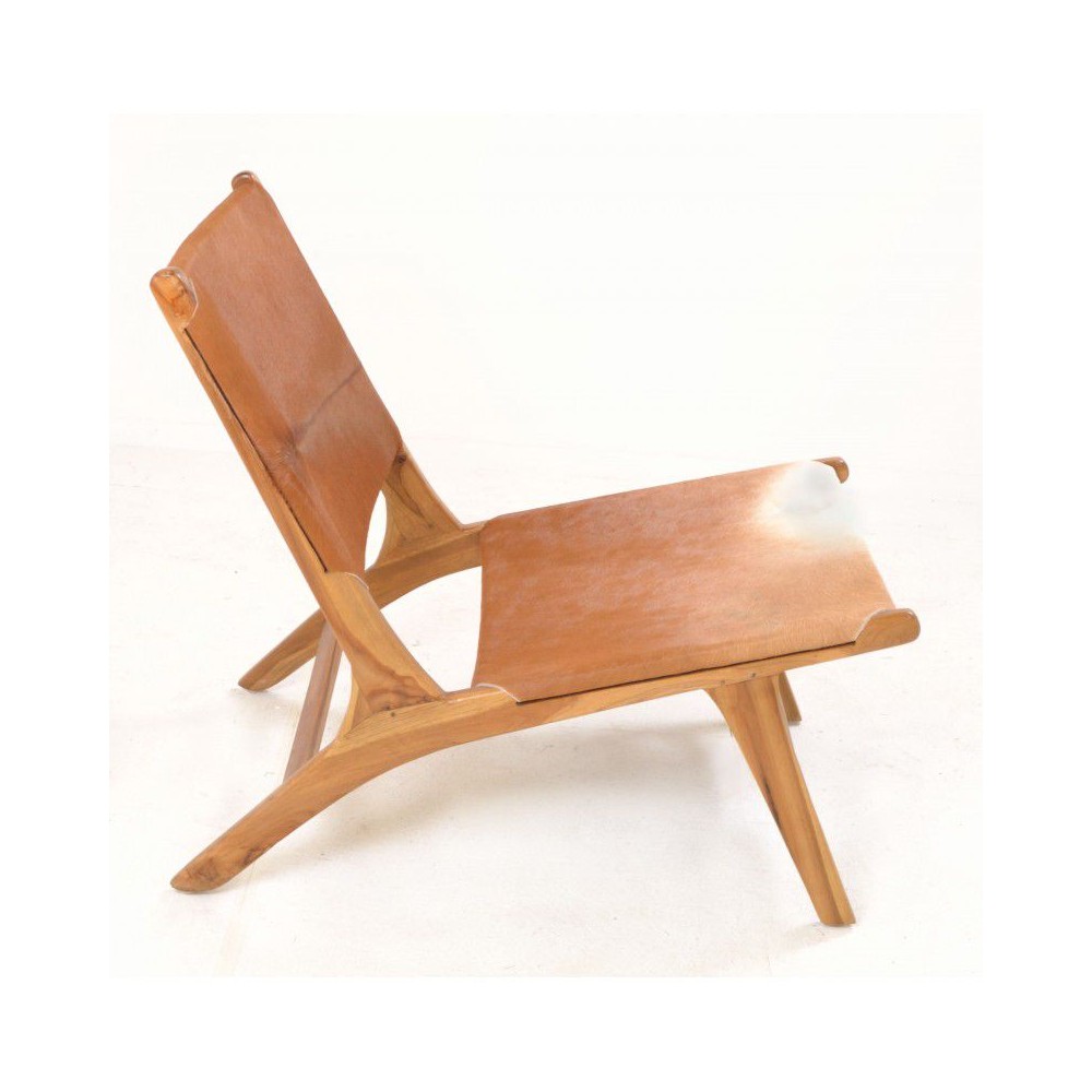Low Cowhide Chair Smithers Vintage Furniture £448.00 Bedroom Teak Wood product_features