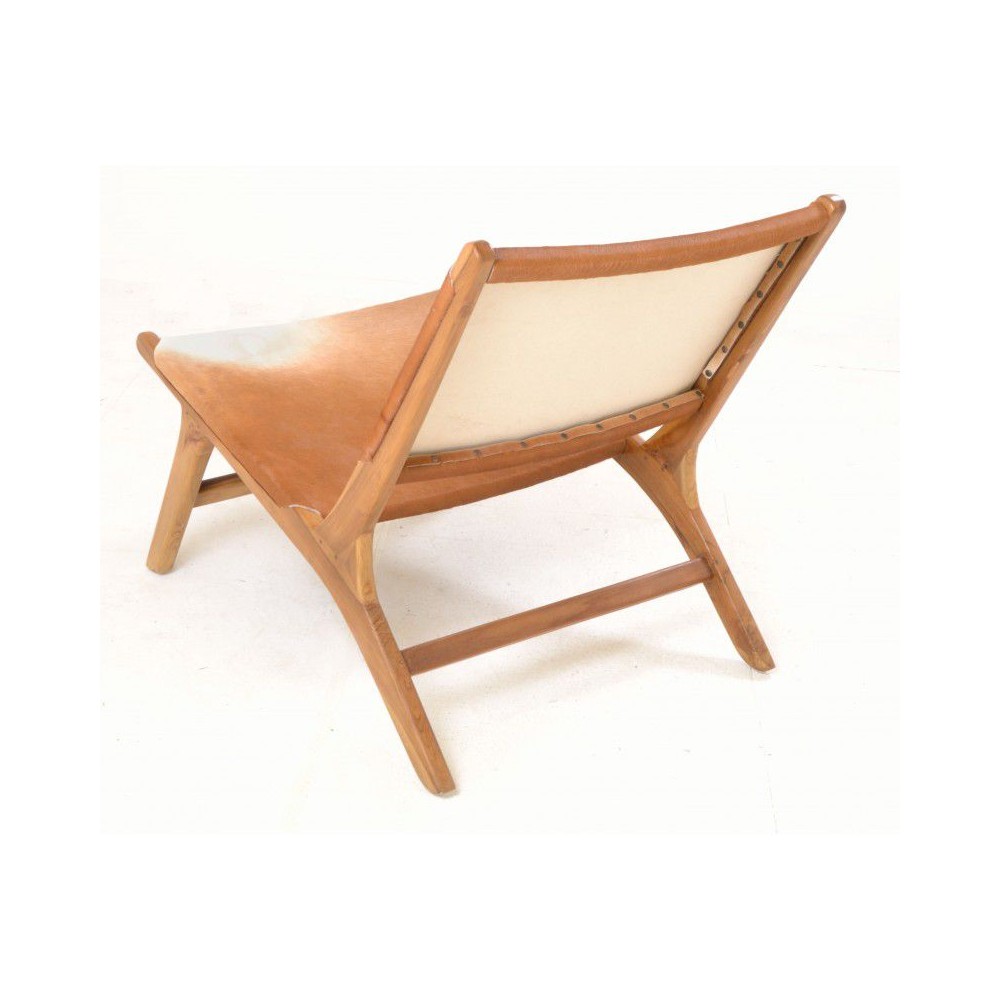 Low Cowhide Chair Smithers Vintage Furniture £448.00 Bedroom Teak Wood product_features