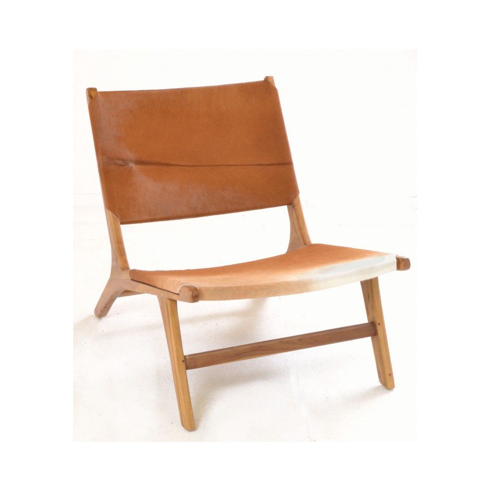Low Cowhide Chair Smithers Vintage Furniture £448.00 Bedroom Teak Wood product_features