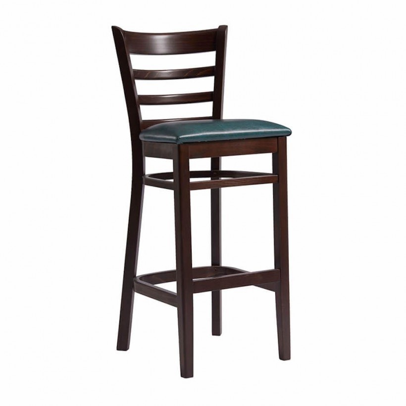Sheridan Bar Stool In Teal Faux Leather Classic Retro Elegance • UK, US & Canada