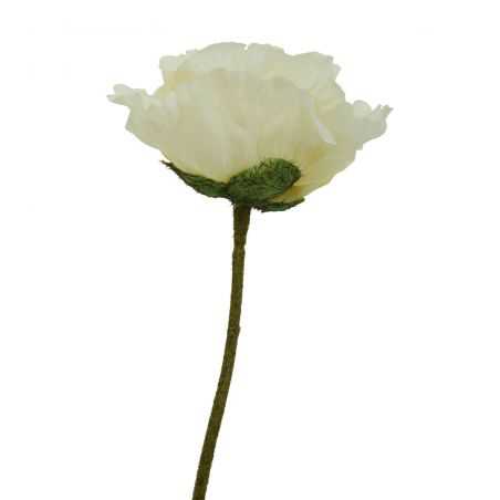 Artificial Cream Poppy Flower This And That  £7.00 Store UK, US, EU, AE,BE,CA,DK,FR,DE,IE,IT,MT,NL,NO,ES,SE