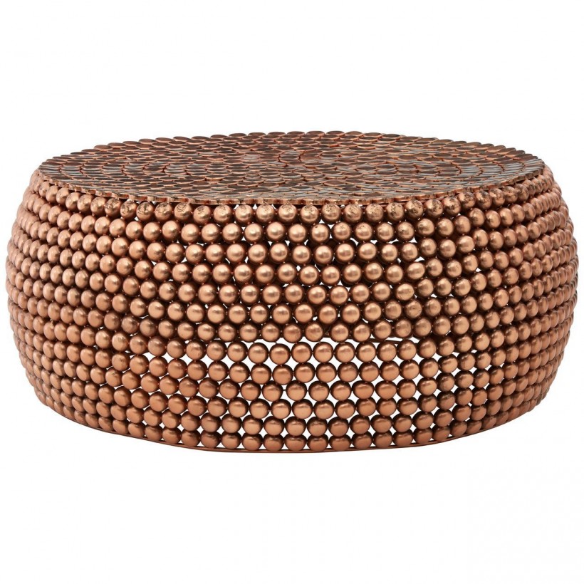 Designer Beaded copper coffee table uk • UK, US & Canada
