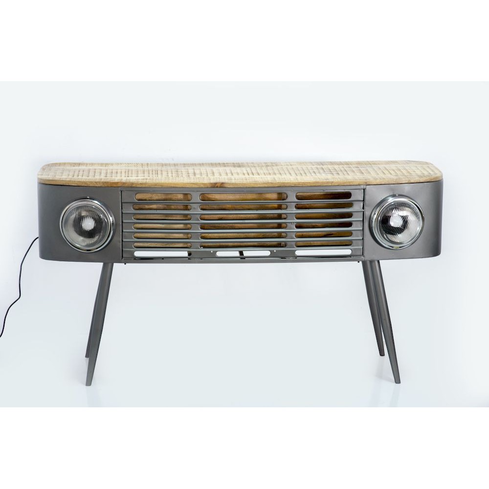 Truck Console Table Smithers Reclaimed Wood Furniture £596.00 Hallway Mango Wood Recycled Steel product_features