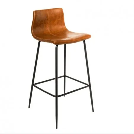 Vegan Leather Barstool - Set of 2 Smithers Bar Stools &pound;298.00 Cafe Steel product_features
