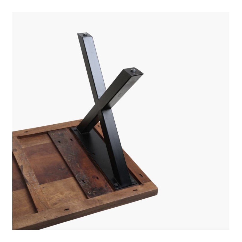 X Frame Dining Table Leg Base Smithers Reclaimed Wood Dining Tables £307.00 Dining Room Iron product_features