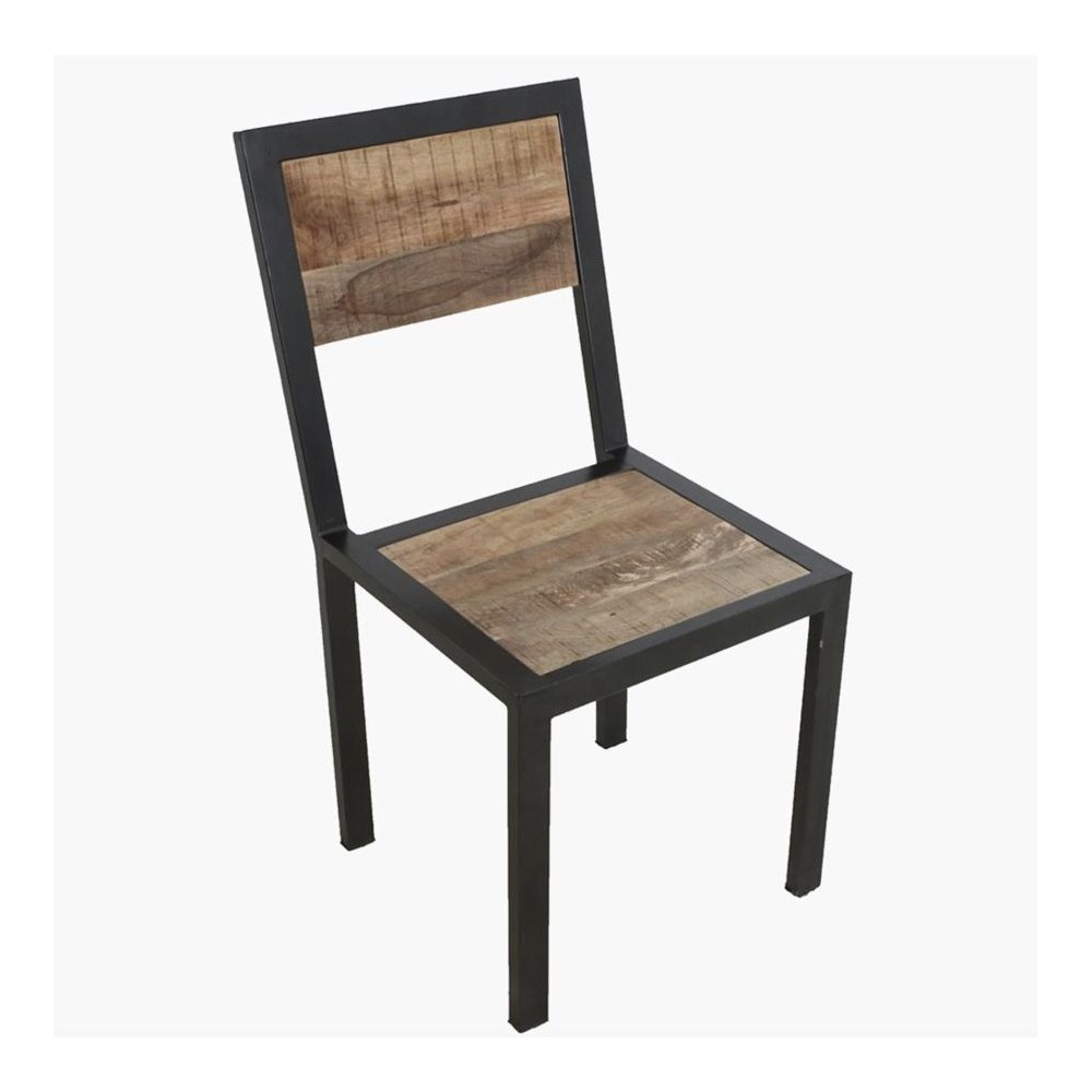 Factory Industrial Dining Chair Smithers Commercial Collective £146.00 Bar FSC Certified Wood Iron product_features