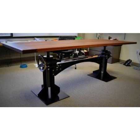 Adjustable Height Teak Dining Table Industrial Furniture Smithers of Stamford £2,000.00 Store UK, US, EU, AE,BE,CA,DK,FR,DE,I...