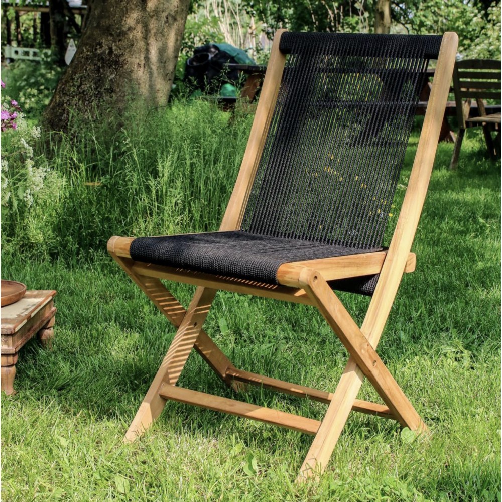 Rope Folding Chair Chairs £229.00 All Rooms Teak Wood product_features