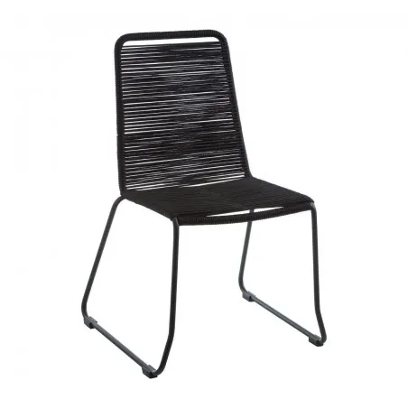 Black Rope Chair Commercial Collective £146.00 Dining Room Steel product_features