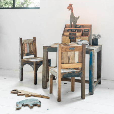 Reclaimed Wood Kids Chair Chairs £90.00 Store UK, US, EU, AE,BE,CA,DK,FR,DE,IE,IT,MT,NL,NO,ES,SE