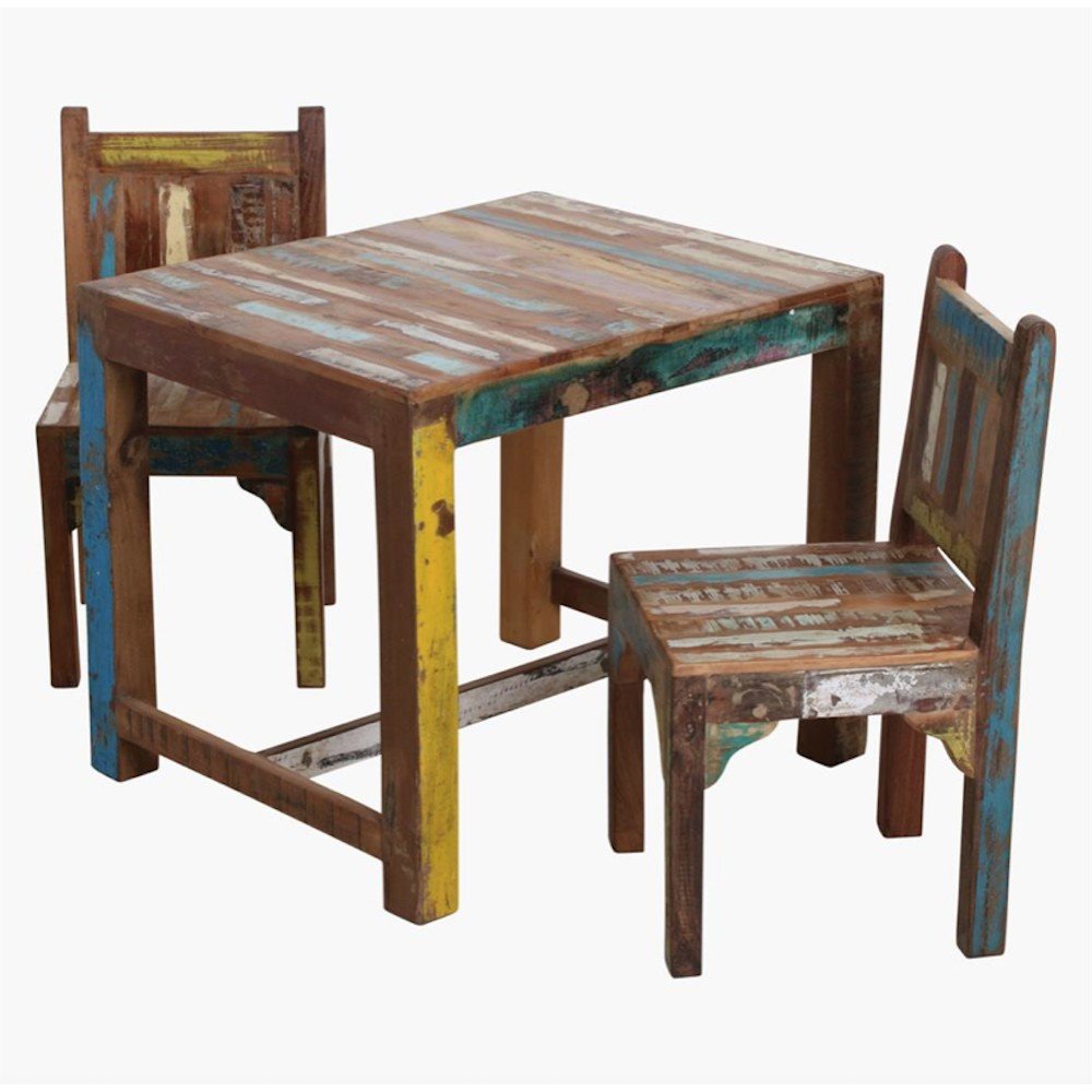 Reclaimed Wood Kids Table Side Tables & Coffee Tables £138.00 All Rooms FSC Recycled Wood product_features
