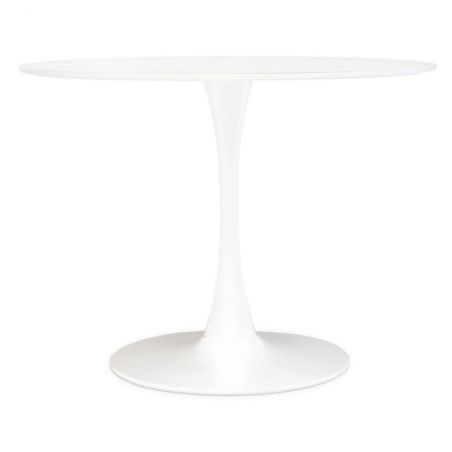 Laila Small Round White Dining Table Designer Furniture Smithers of Stamford £329.00 Store UK, US, EU, AE,BE,CA,DK,FR,DE,IE,I...