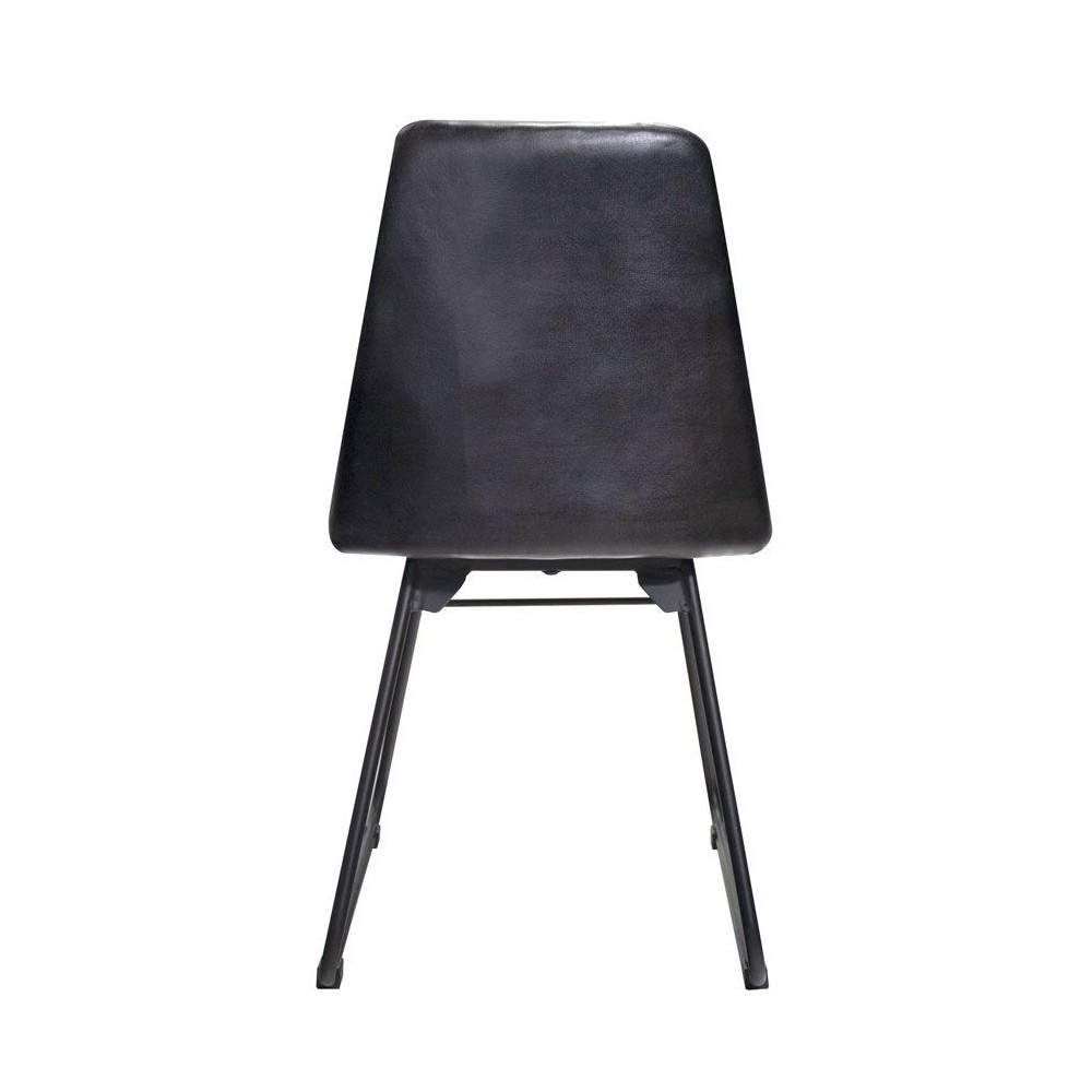 Black Leather Dining Chair Smithers Commercial Collective £277.00 Iron product_features