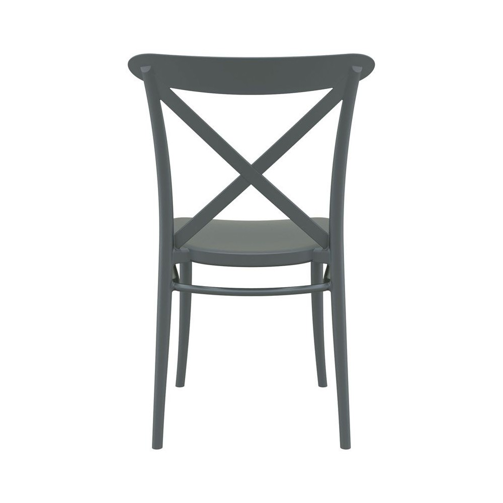Grey Cross Back Cafe Chair Smithers Garden £139.00 product_features