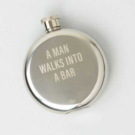 A Man Walks into A Bar Hip Flask Retro Gifts Smithers of Stamford £22.00 Store UK, US, EU, AE,BE,CA,DK,FR,DE,IE,IT,MT,NL,NO,E...