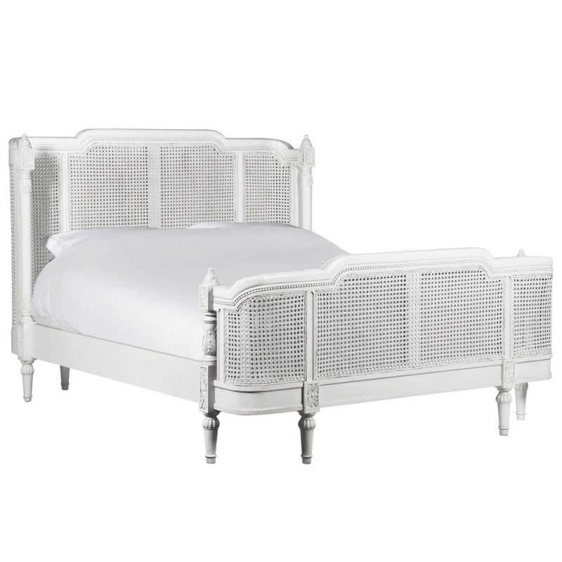Chateau White Rattan Bed Bedroom Smithers of Stamford £2,135.00 Store UK, US, EU, AE,BE,CA,DK,FR,DE,IE,IT,MT,NL,NO,ES,SE