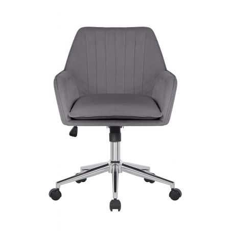 Madam Grey Velvet Office Chair Designer Furniture £179.00 Store UK, US, EU, AE,BE,CA,DK,FR,DE,IE,IT,MT,NL,NO,ES,SEMadam Grey...