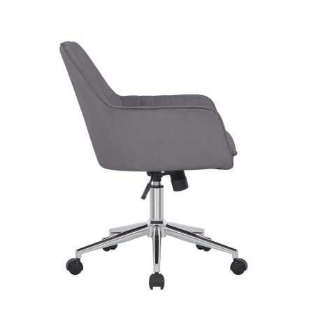 Madam Grey Velvet Office Chair Designer Furniture £179.00 Store UK, US, EU, AE,BE,CA,DK,FR,DE,IE,IT,MT,NL,NO,ES,SEMadam Grey...