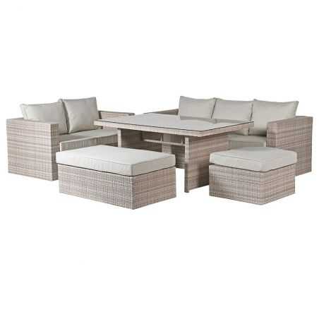Windsor Outdoor Rattan 5 Piece Seating Set with Dining Table Garden  £3,000.00 Store UK, US, EU, AE,BE,CA,DK,FR,DE,IE,IT,MT,N...