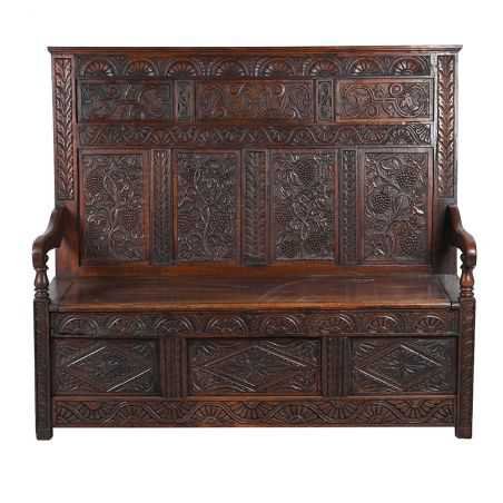 Settle Bench 19th Century Antiques £3,300.00 Store UK, US, EU, AE,BE,CA,DK,FR,DE,IE,IT,MT,NL,NO,ES,SESettle Bench 19th Centu...