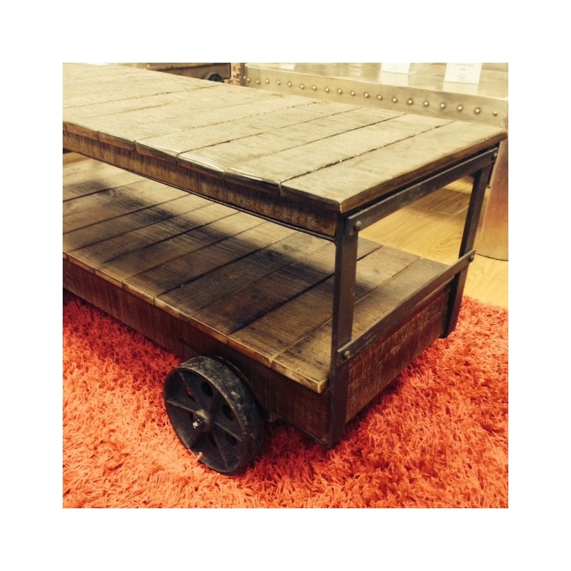 Industrial Trolley Cart Coffee Table • UK, US & Canada