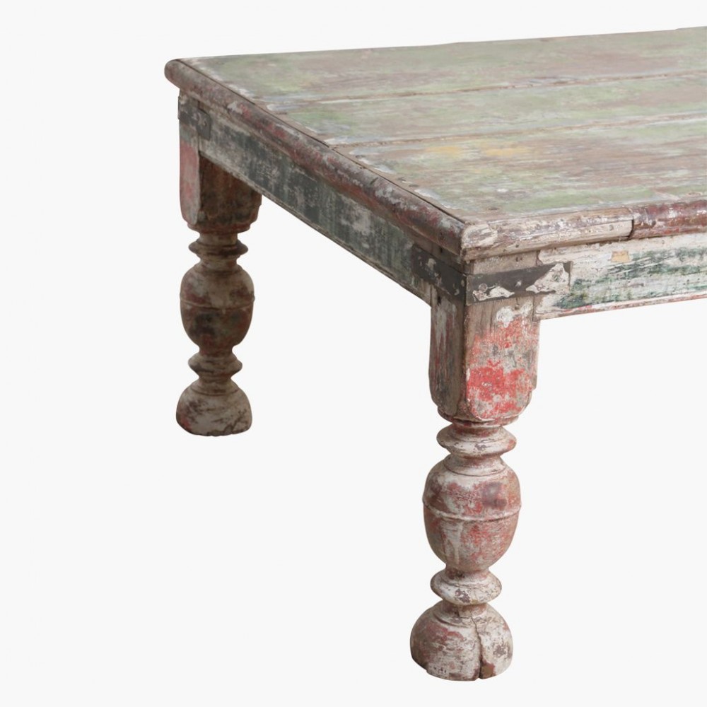 Antique White & Green Coffee Table Smithers Antique Furniture £1,609.00 Living Room Hardwood product_features