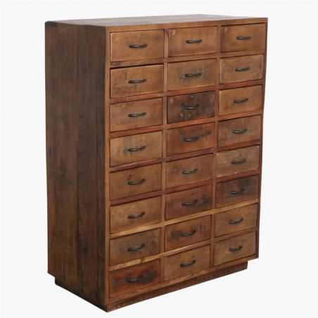 Factory Wood Apothecary Chest Of Drawers Recycled Furniture Smithers of Stamford £1,450.00 Store UK, US, EU, AE,BE,CA,DK,FR,D...