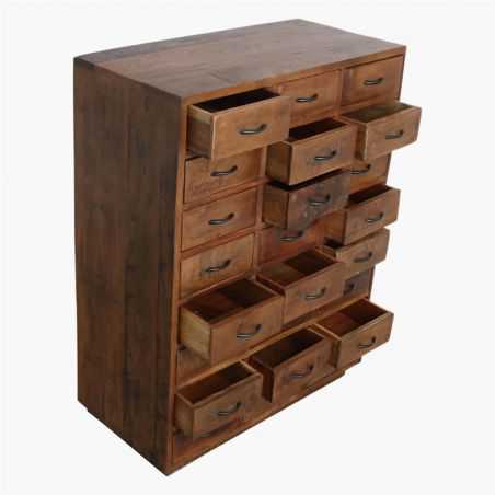 Factory Wood Apothecary Chest Of Drawers Recycled Furniture Smithers of Stamford £1,450.00 Store UK, US, EU, AE,BE,CA,DK,FR,D...