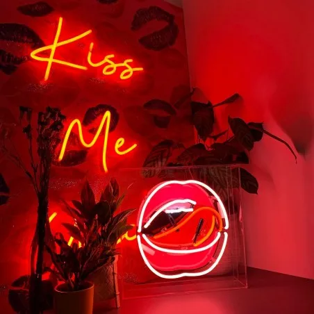 Neon Lips Mouth Sign &ndash; Pink & Red Pop Art Perfection Lighting &pound;155.00 product_features