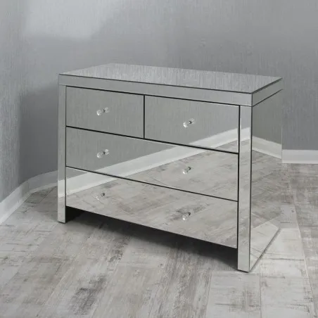 Tiffany Mirror Chest of Drawers Large Designer Furniture £495.00 Bedroom product_features